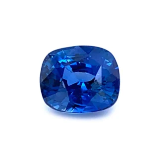 Blauer Saphir 3.74 Karat Kissen Farbe Blau