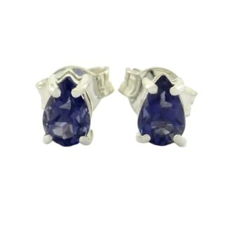 Iolith Cordierit Ohrringe Silber