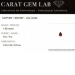 Rosa Saphir Birne 1.82 Karat Rosa Saphir Birne 1.82 Karat