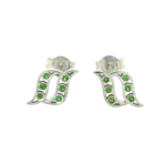 Tsavorit Ohrstecker Origano Weißgold