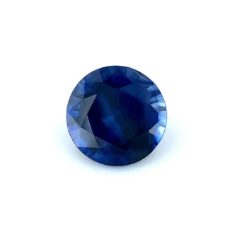 Blauer Saphir 1.04 Karat Rund Farbe Blau