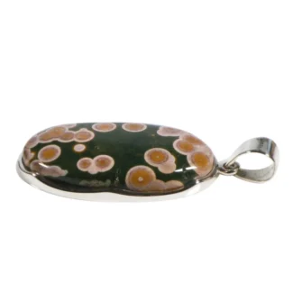 Silberanhänger mit Ozean Jaspis Oval