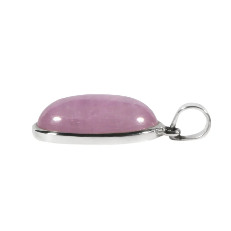 Silberanhänger mit Kunzit Oval – Liebe & emotionale Heilung