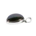 Silberanhänger mit Labradorit Dreieck – 925 Silber Unikat