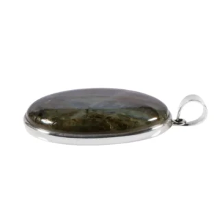 Silberanhänger mit Labradorit Oval