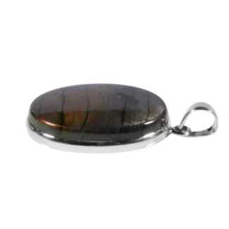 Silberanhänger mit Labradorit Oval Violett