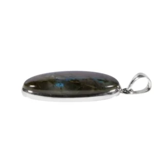 Silberanhänger mit Labradorit Oval Violett