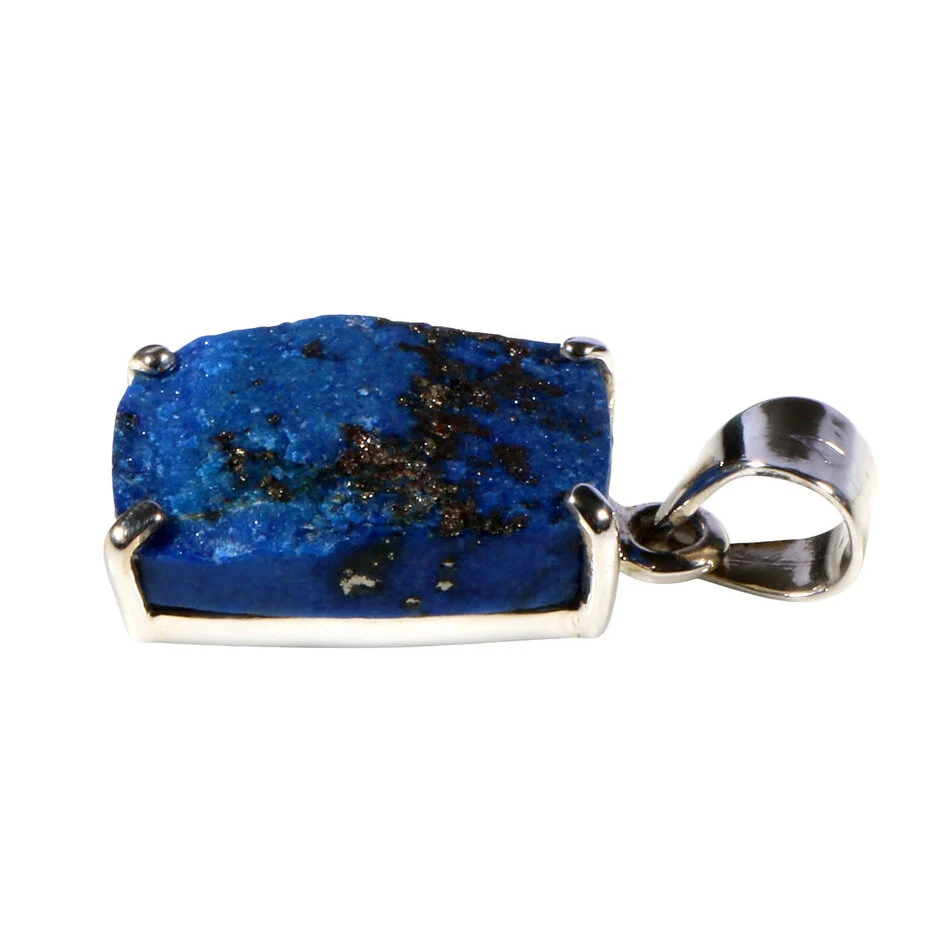 Anhänger mit Lapislazuli Facettiert – 925 Silber, handgefertigt