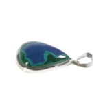 Anhänger mit Lapislazuli und Malachit Tropfen Blau-Grün