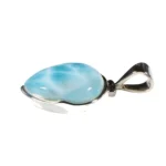 Anhänger mit Larimar Tropfen – 925 Silber, handgefertigt