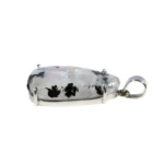 Anhänger mit Mondstein und Turmalin Oval – 925 Silber Schmuck