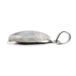 Anhänger mit Regenbogenmondstein Marquise – Unikat aus 925 Silber