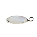 Anhänger mit Regenbogenmondstein Oval – Unikat aus 925 Silber