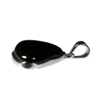 Anhänger mit Onyx Tropfen Schwarz – 925 Silber Unikat