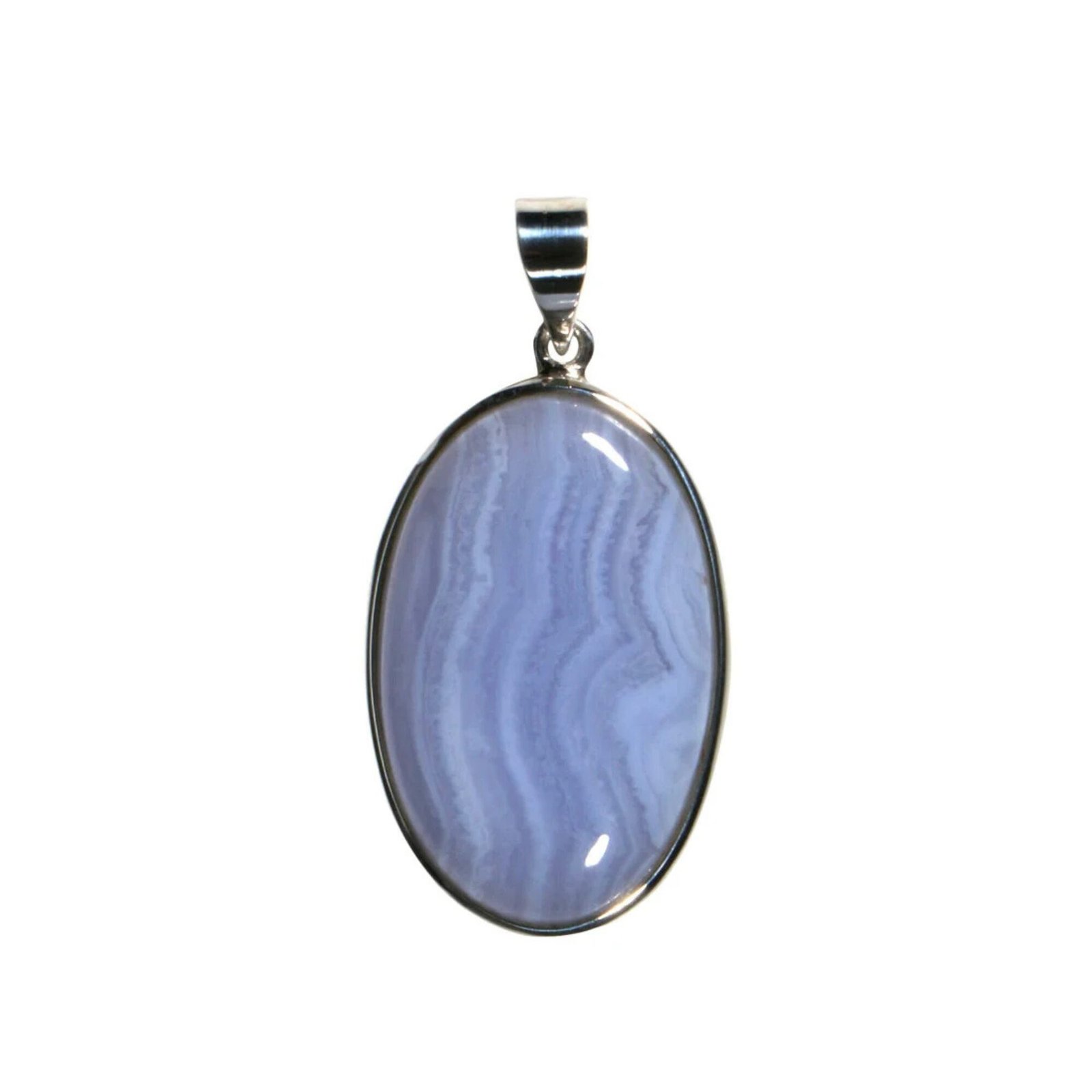 Anhänger mit Chalcedon Oval