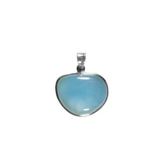 Silberanhänger Aquamarin Oval
