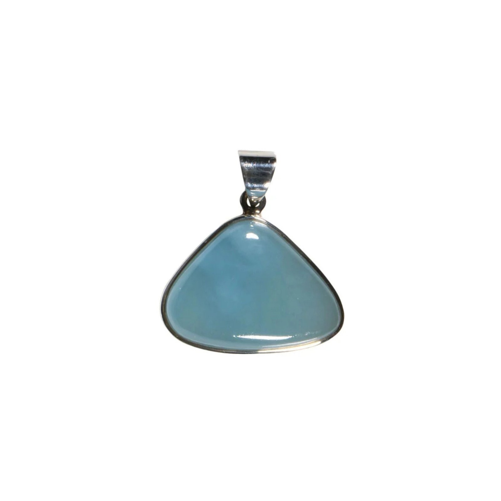 Silberanhänger Aquamarin Dreieck