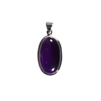 Silberanhänger Amethyst Oval