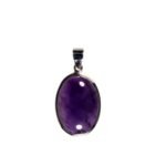 Silberanhänger Amethyst Oval