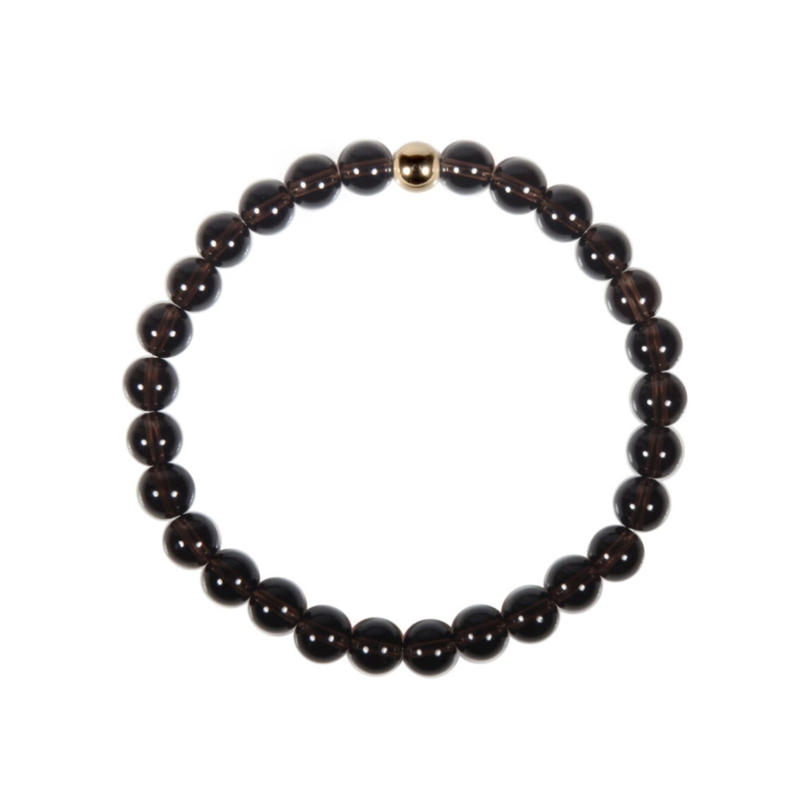 20002000 - 2026-01-26T200350.319 Rauchquarz Armband Goldperle 6 mm