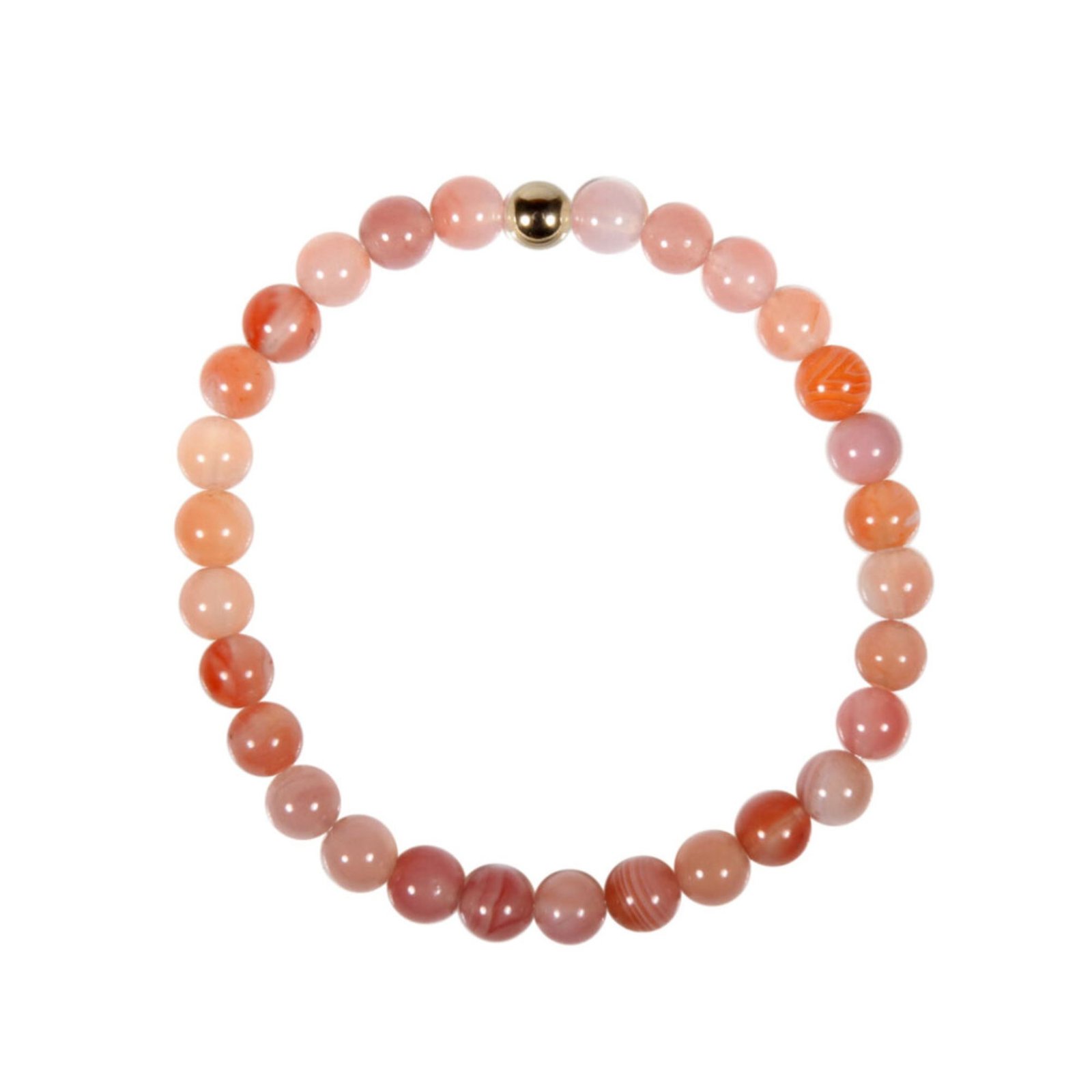 Armband mit Aprikosenachat Apricot