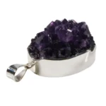 Silberanhänger Amethyst Oval Cluster – Edelsteinschmuck aus 925 Silber