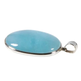 Silberanhänger Aquamarin Oval