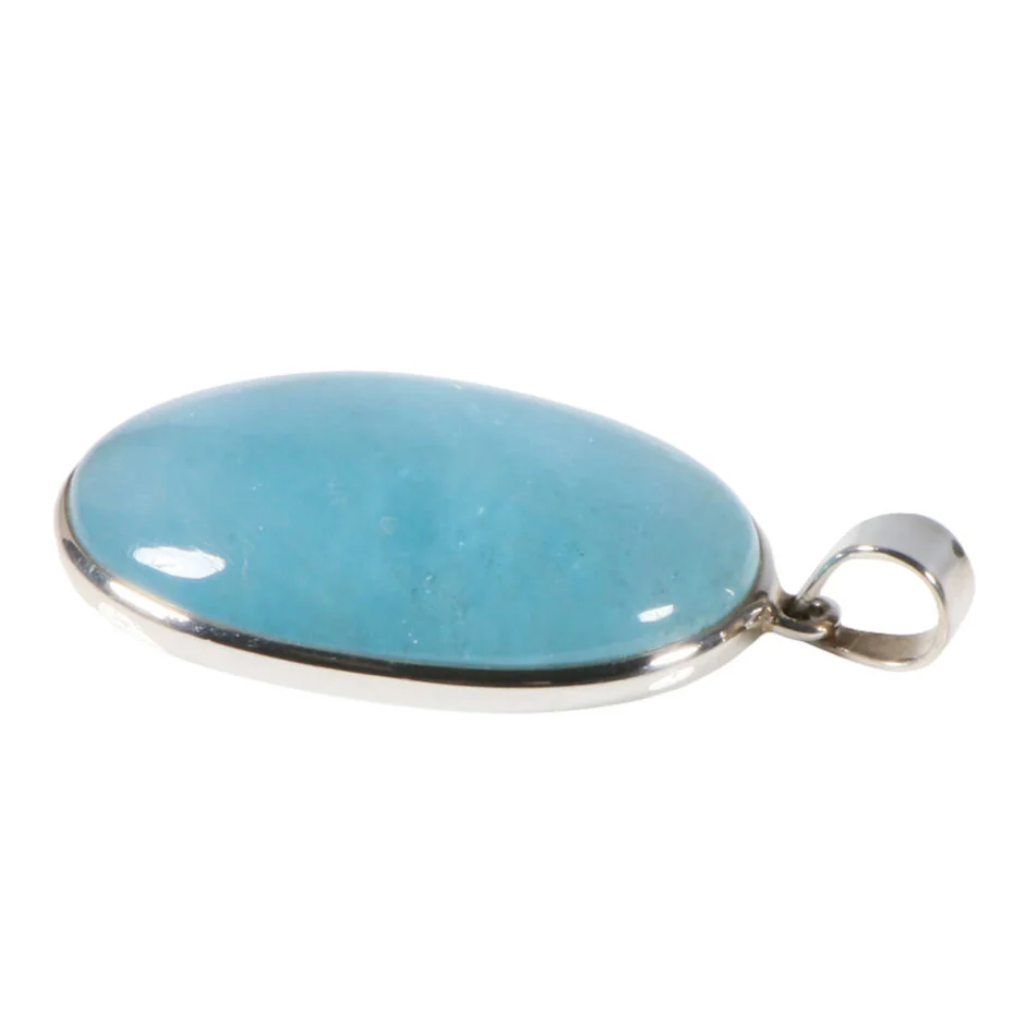 zilveren-hanger-aquamarijn-ovaal-46-x-32-cm (1) Silberanhänger Aquamarin Oval