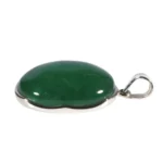 Silberanhänger Aventurin Oval Grün – Edelsteinschmuck aus 925 Silber – Saphir & Smaragd Silberanhänger Aventurin Oval Grün