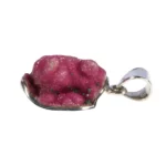 Anhänger mit Kobaltcalcit Rund Roh Rosa