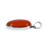 Anhänger mit Karneol Oval Rot – 925 Silber Unikat