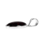 Silberanhänger mit Rhodolith Granat Oval – Einzelstück aus 925 Silber – Saphir & Smaragd Silberanhänger mit Rhodolith Granat Oval – Einzelstück aus 925 Silber