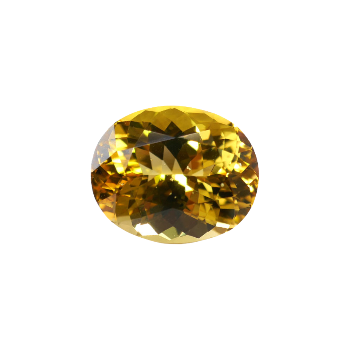 Beryll Oval Farbe gelb 4.95 Karat