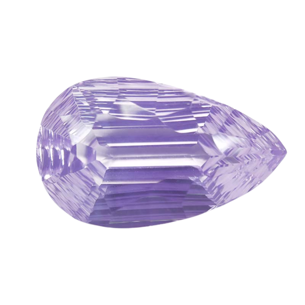 Lavendelquarz birne konkav Farbe violett 20.57 Karat