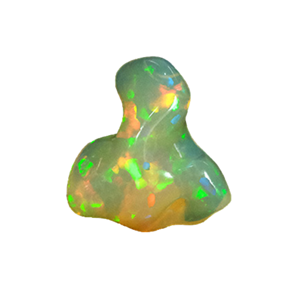 Rohopal frei Form Farbe mehrfarbig 18.46 Karat