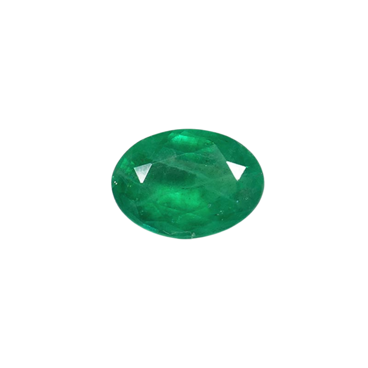 Smaragd Oval Grün 0.66 Karat