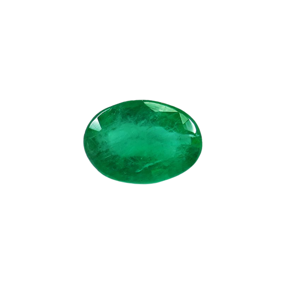 Smaragd Oval Grün 0.67 Karat aus Sambia