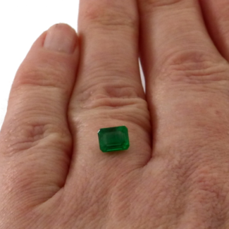 Smaragd Rechteck Grün 0.91 Karat